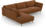 Madison - 3-sits soffa med divan vänster - Orange