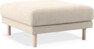 Willow - Fotpall, fast klädsel - Beige