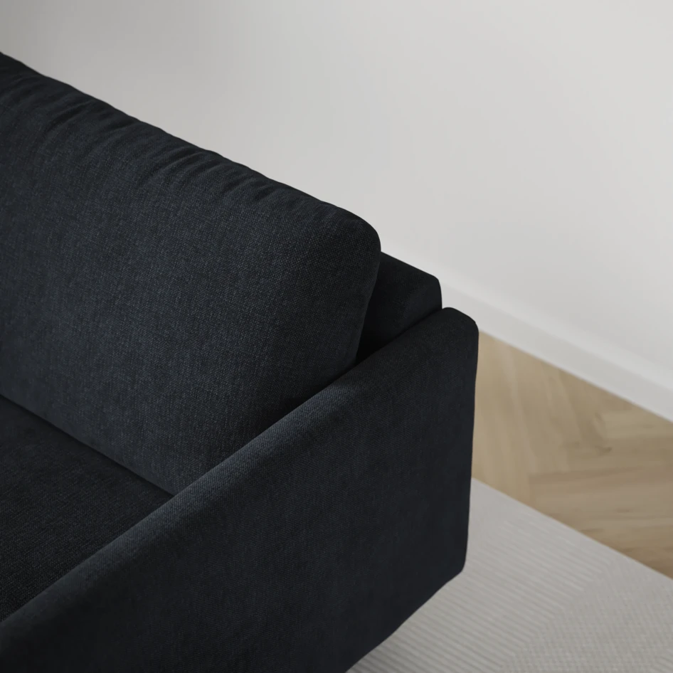 Madison Lux - 2-sits soffa med divan vänster och schäslong höger - Blå
