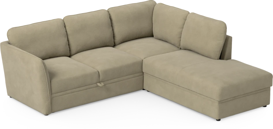 Öland - Bäddsoffa med divan höger - Beige