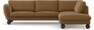 Madison Lux - 3-sits soffa med divan höger - Brun