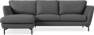 Madison Lux - 2-sits soffa med schäslong vänster - Grå
