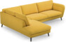 Madison - 3-sits soffa med divan vänster - Gul