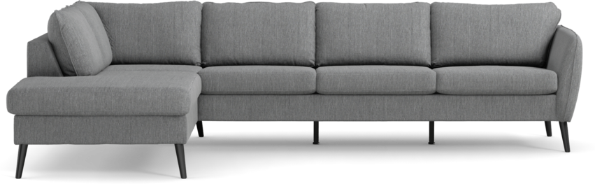 County - 3-sits soffa med divan vänster - Grå