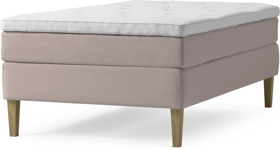 Delux Sense - Kontinentalsäng, enkelsäng 120 cm med bäddmadrass och sängben