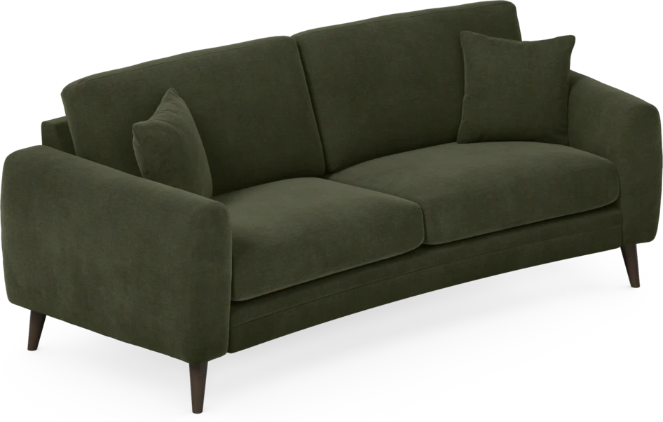 Eden - 2,5-sits soffa svängd - Grön