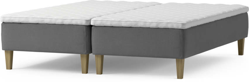 Delux Sense - Ramsäng, dubbelsäng med bäddmadrass och sängben