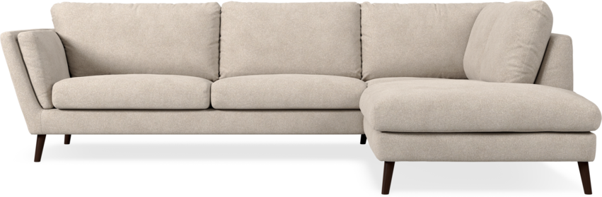 Madison Lux - 3-sits soffa med divan höger - Vit