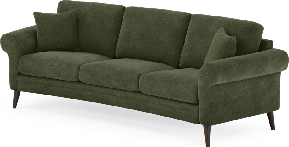 Eden - 3-sits soffa svängd - Grön
