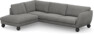 Madison - 3-sits soffa med divan vänster - Grå