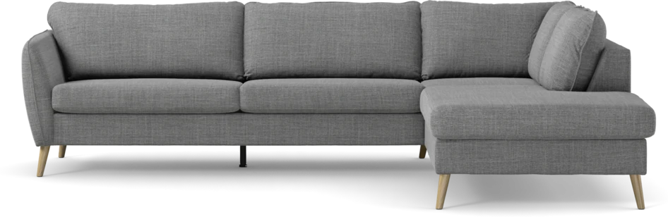 County - 2,5-sits soffa med divan höger - Grå