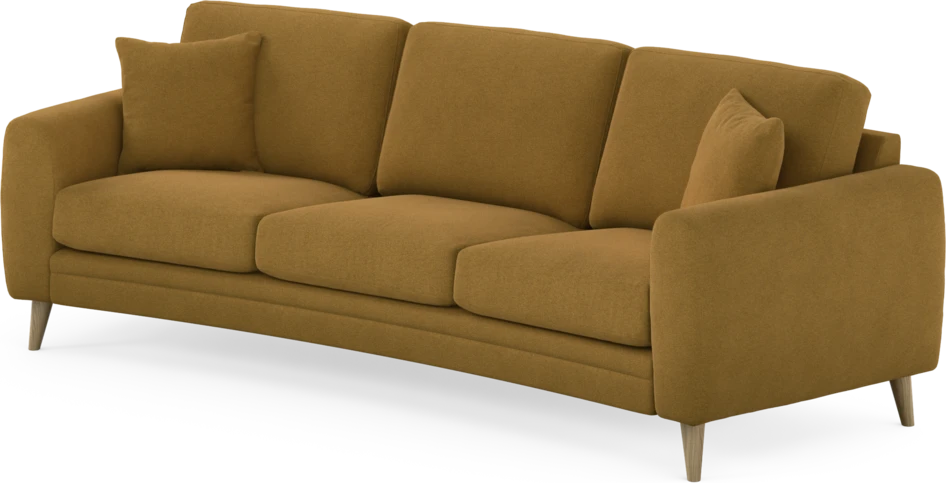 Eden - 3-sits soffa svängd - Gul