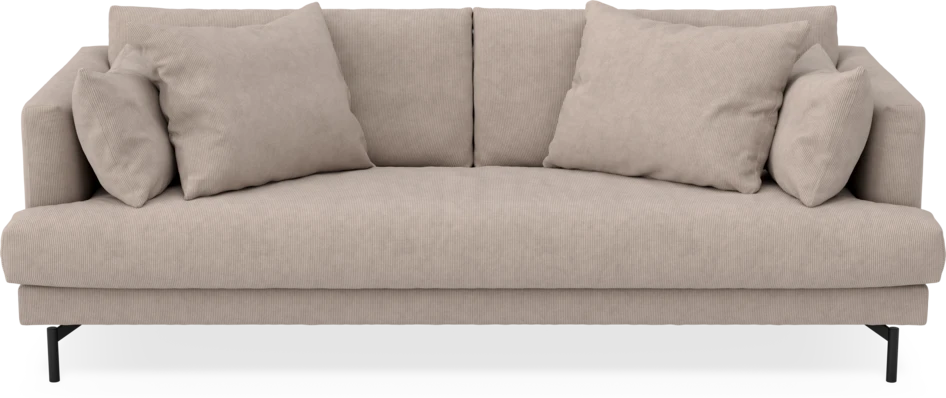 Harper - 3-sits soffa, hel dyna - Beige