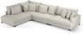 Rossi - 4-sits soffa med divan vänster - Vit