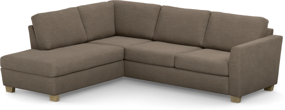 Friday - 2,5-sits soffa med divan vänster - Brun
