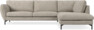 Madison Lux - 3-sits soffa med divan höger - Vit