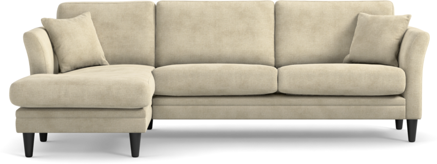 Eden - 2,5-sits soffa med schäslong - Beige