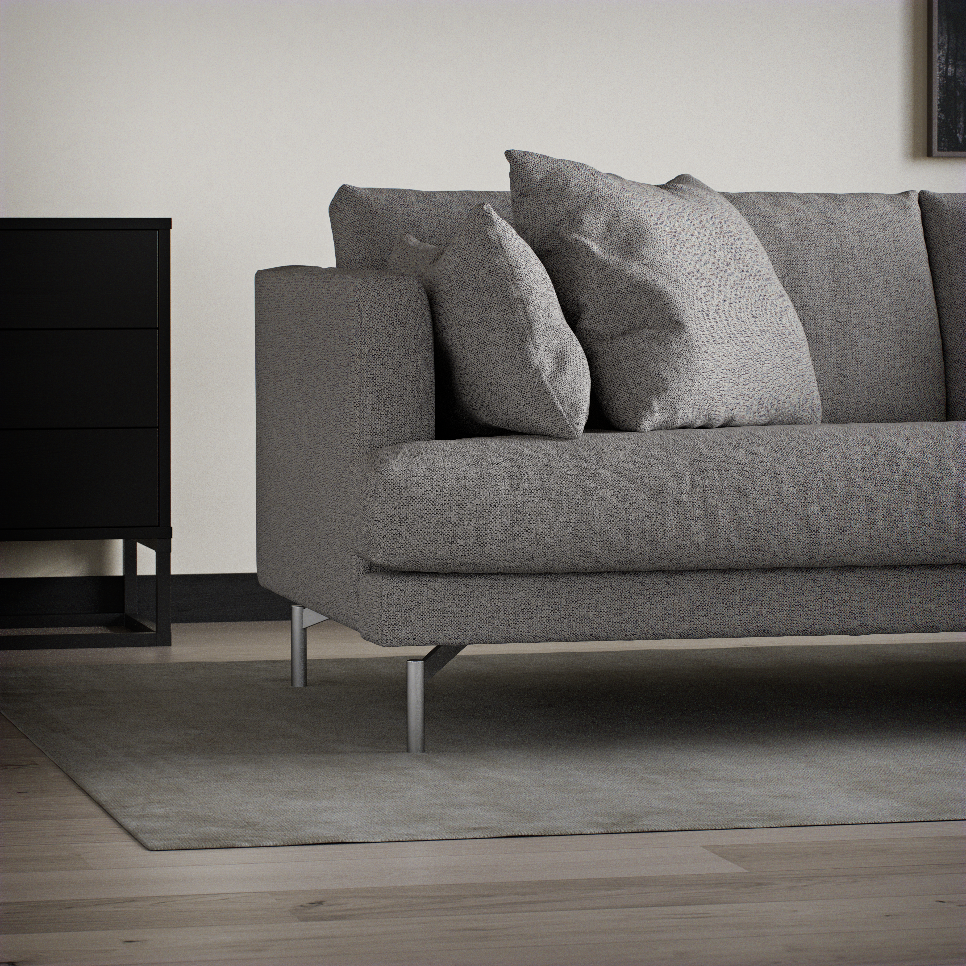 Harper - 3-sits soffa, hel dyna - inspiration