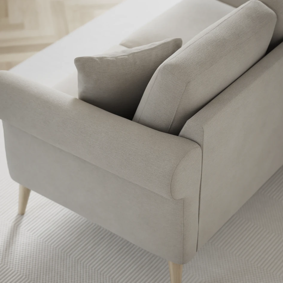Eden - 3-sits soffa med divan vänster och schäslong höger - Grå