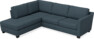 Friday - 2,5-sits soffa med divan vänster - Blå