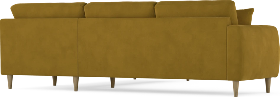 Eden - Hörnsoffa, 2,5+2,5-sits - Gul