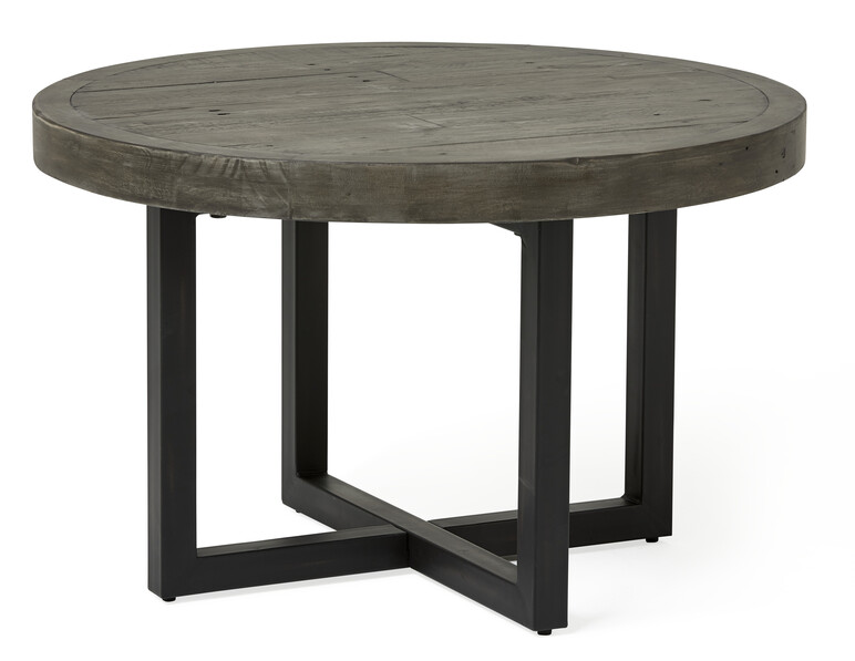 Woodenforge - Soffbord, Ø 80, H 50 cm - Grå