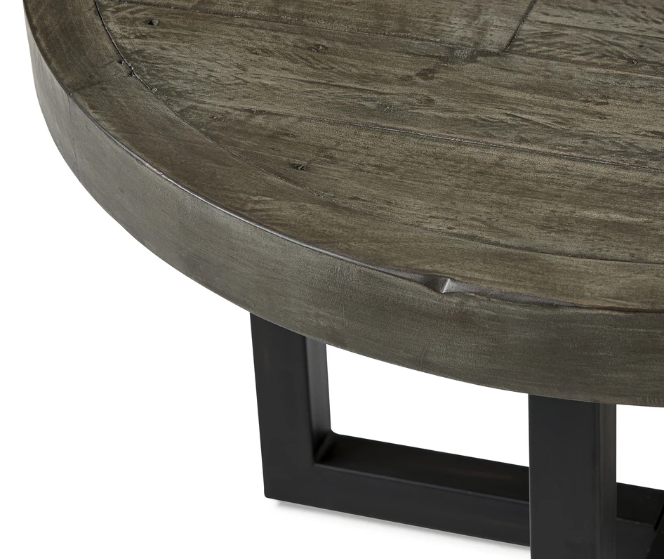 Woodenforge - Soffbord, Ø 80, H 50 cm - Grå