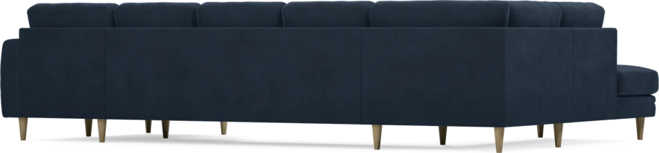 Eden - 3-sits soffa med divan vänster och schäslong höger - Blå