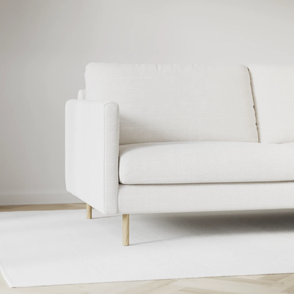 Madison - 2-sits soffa med divan vänster och schäslong höger - Vit