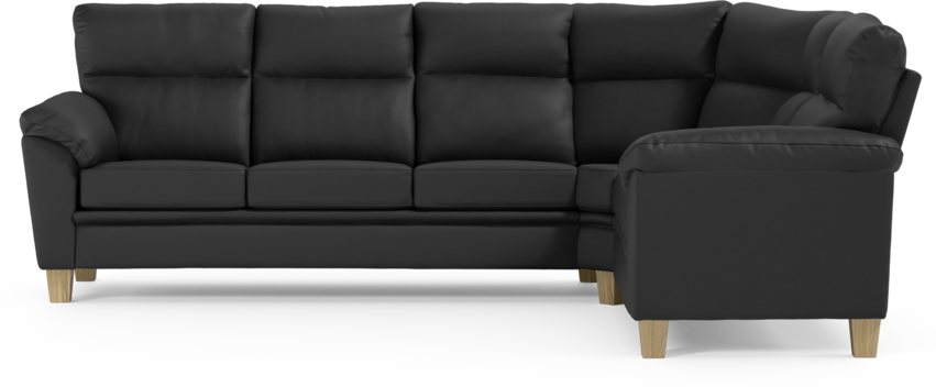 Tage - Hörnsoffa, 3+2-sits - Svart