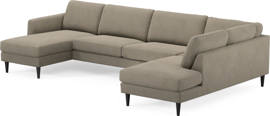 Bridge - 3-sits soffa med schäslong vänster och divan höger - Beige