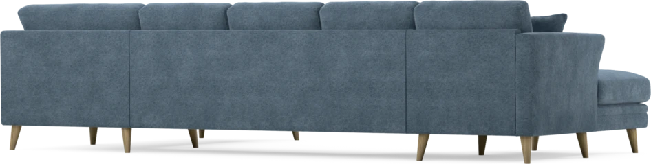Eden - 3-sits soffa med schäslong vänster och divan höger - Blå