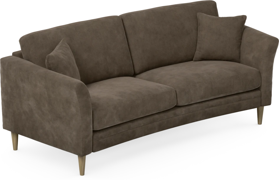 Eden - 2,5-sits soffa svängd - Brun