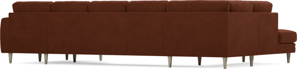 Eden - 3-sits soffa med divan vänster och schäslong höger - Orange