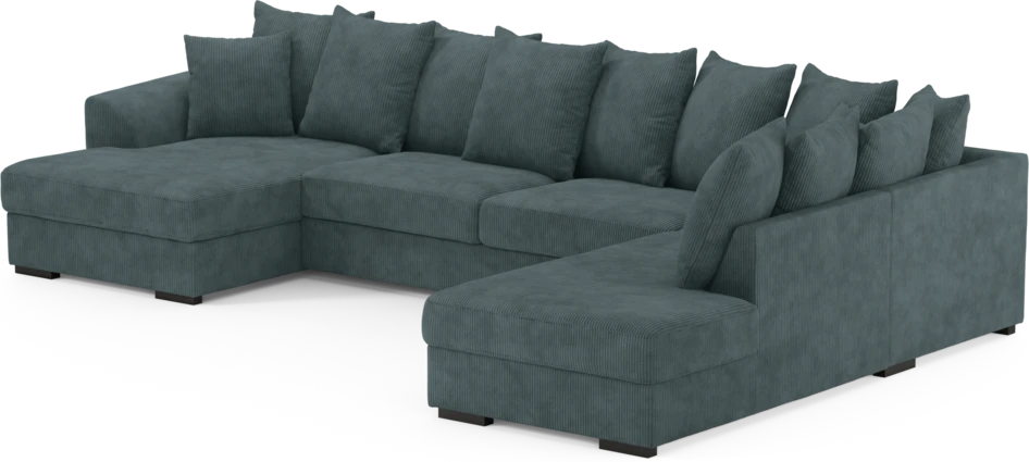 Town - 3-sits soffa med divan höger och schäslong vänster - Blå
