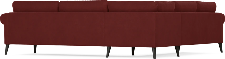 Bridge - Hörnsoffa, 2+3-sits - Röd