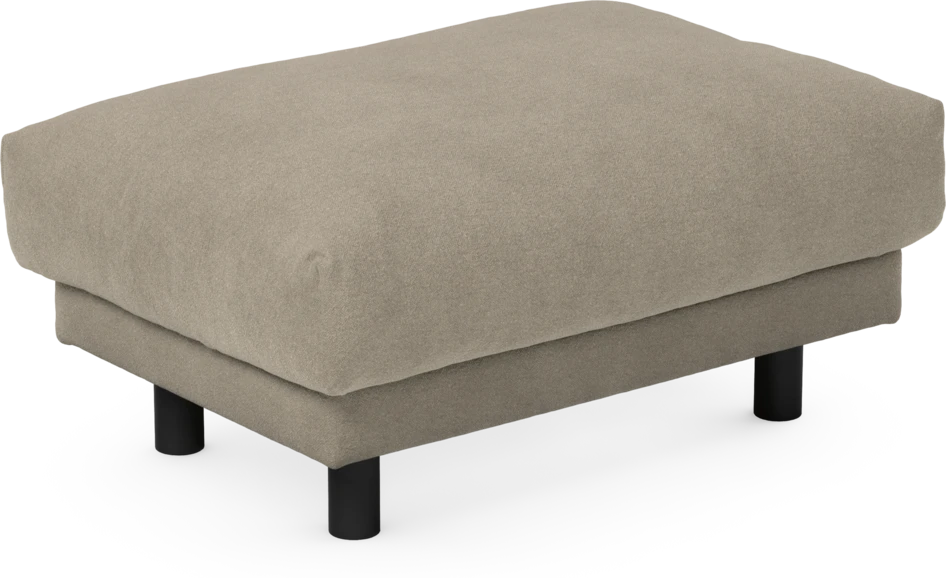 Cherrie - Fotpall 110, fast klädsel - Beige