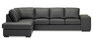Sit Down - 3-sits soffa med divan vänster, C1-komfort - Svart