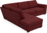 Friday - 2,5-sits soffa med divan vänster - Rosa