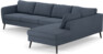 County - 3-sits soffa med divan höger - Blå