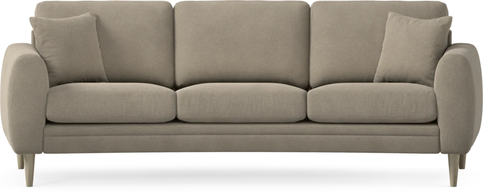 Eden - 3-sits soffa svängd - Beige