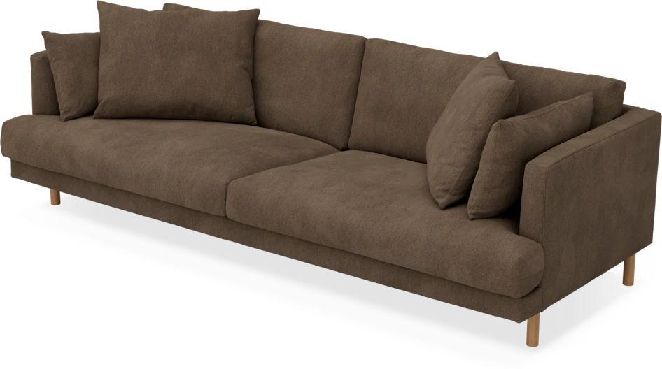 Harper - 4-sits soffa - Brun