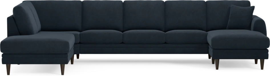 Eden - 3-sits soffa med divan vänster och schäslong höger - Blå
