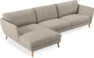 Madison Lux - 3-sits soffa med schäslong vänster - Vit