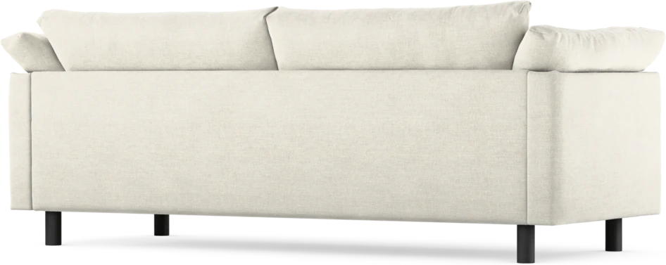 Cherrie - 3-sits soffa, hel dyna, fast klädsel - Vit
