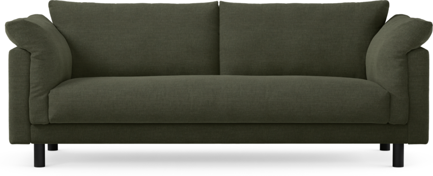 Cherrie - 3-sits soffa, hel dyna, fast klädsel - Grön