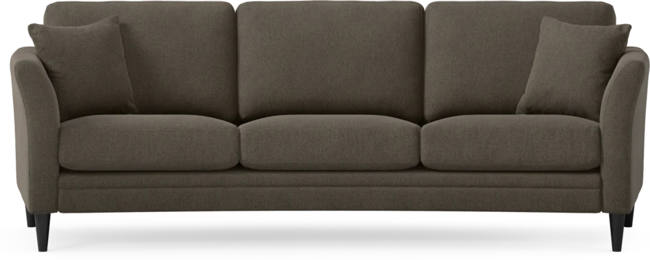 Eden - 3-sits soffa svängd - Brun