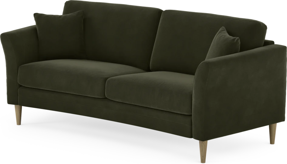 Eden - 2,5-sits soffa svängd - Grön