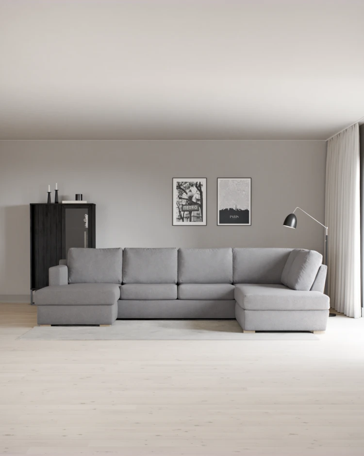 Friday - 3-sits soffa med schäslong vänster och divan höger - inspiration
