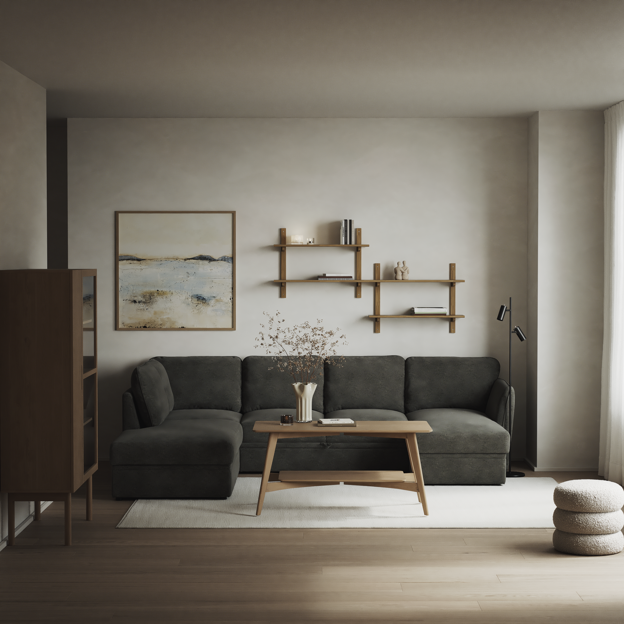 Öland - Bäddsoffa med divan vänster och schäslong höger - inspiration